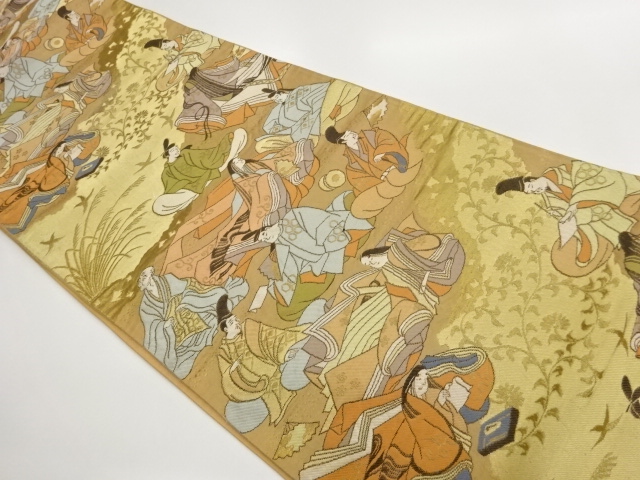 JAPANESE FUKURO OBI / WOVEN MICHINAGADORI / BY HATTORI ORIMONO